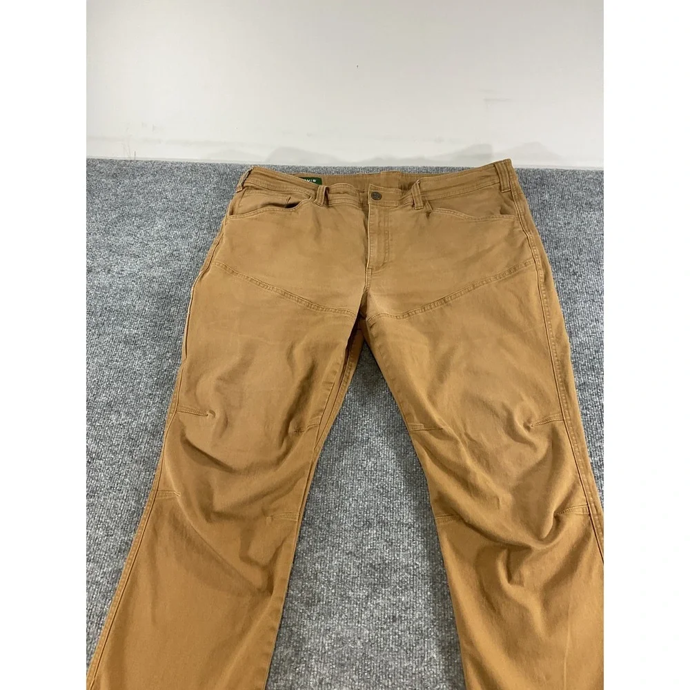 Orvis Men's 40x32 Brown 5 Pocket Pants Stretch Casual Outdoor Straight Fit